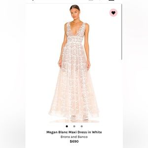 Bronx and Banco-Megan Blanc Maxi Dress in White